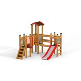 Fortress II (Playground for Children 3+ Years) playhouse with slide