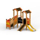 Smart playhouse with slide
