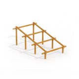 Climb Obstacle wooden ladder