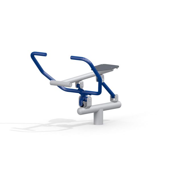 Outdoor exercise bike for playgrounds.