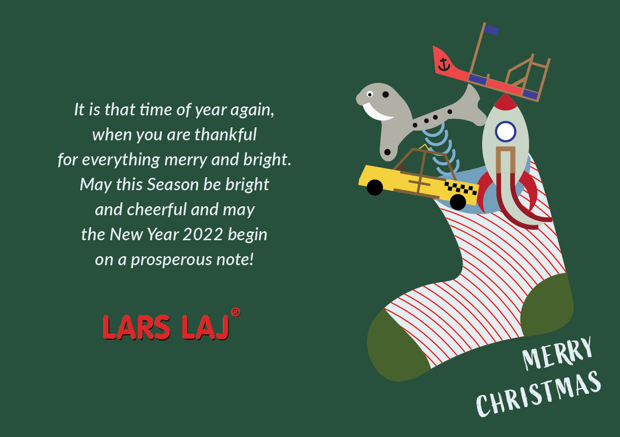 Season's greetings and warm wishes for a Happy New Year from Lars Laj happy winter holidays wishes
