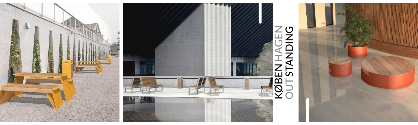 Kobenhagen urban furniture by Lars Laj