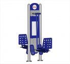 Render isometric view of Double Leg press with Pyl