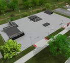 Render isometric view of Skate Park 4 