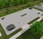 Render isometric view of Skate Park 5 
