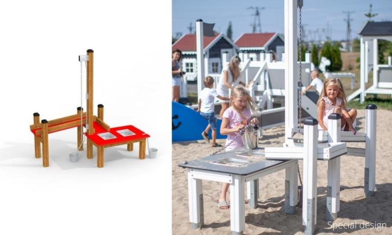 Sand and water play equipment for outdoor playgrounds Sand and water play sets for outdoor playgrounds