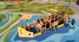 colorful ship playground lars laj