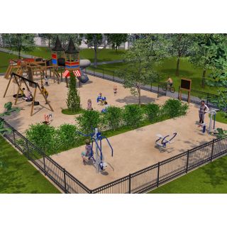 Wooden Playground & Outdoor Fitness_1354