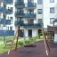 Single Swing (BNS 90cm) playground equipment with circular swing seat on residential play area