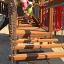 Children playing on Citadel castle with slide at the playground.