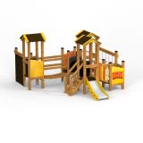 Alpha playhouse with slide