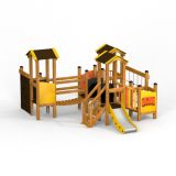 Alpha playhouse with slide