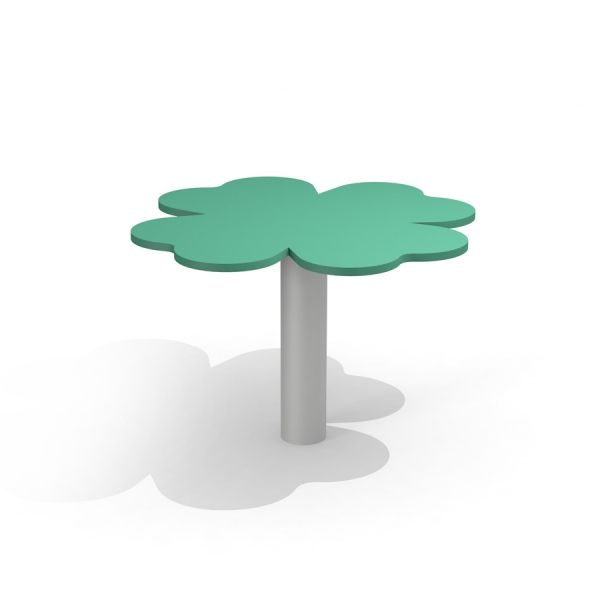 Clover Table with green clover-shaped top