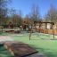 Public playground with Double Safety Seat double swing.