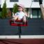 A young girl enjoying the Double Safety Seat double swing.