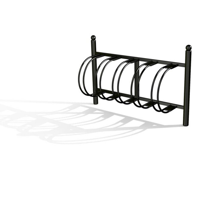 Bike Stand - black metal rack for holding bicycles