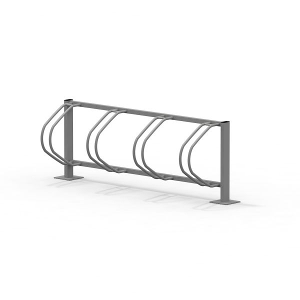 Bike Stand with four slots for parking bicycles.