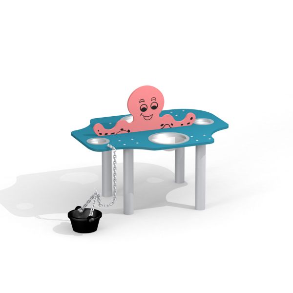 Octopus Play Table for interactive children's play, shaped like an octopus with built-in activity fe