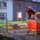 Children's playground with Sandbox playhouse by Lars Laj.