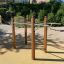 Outdoor fitness equipment Bars I installed in a park.