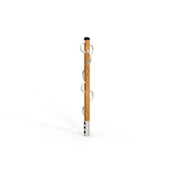 Wooden Handles for Outdoor Playground Climbing.