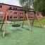 Swing Frame 1(BNS) +1 (double swing) playground equipment in a residential area