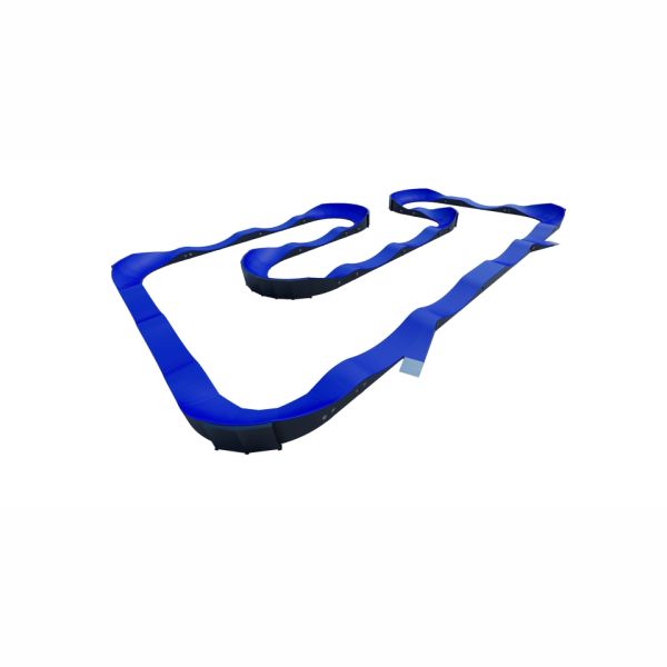 Modular Pumptrack VII - blue wave-shaped cycling track for outdoor activities