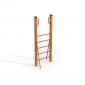 Vertical wooden ladder