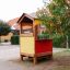 Wooden Playhouse for children in a garden.