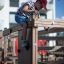 Child climbing on Searobber Castle II castle with slide in a playground.