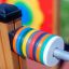 Colorful Abacus in playground setting.