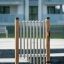Outdoor Tube Bells musical instrument in a playground area