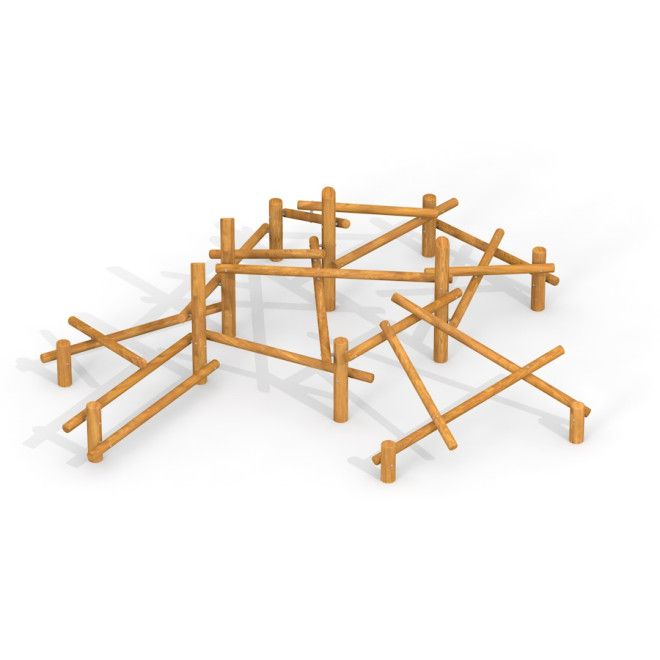 Kalahari wooden playhouse, Climbing, Playground equipment | LARS