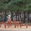 Kalahari wooden playhouse climbing structure in forest playground