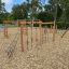 Ural climbing net in outdoor playground area
