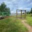 Outdoor playground with Irish Table workout equipment.
