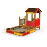 Villa sandbox with a playhouse