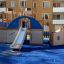 Steamboat ship with slide on playground