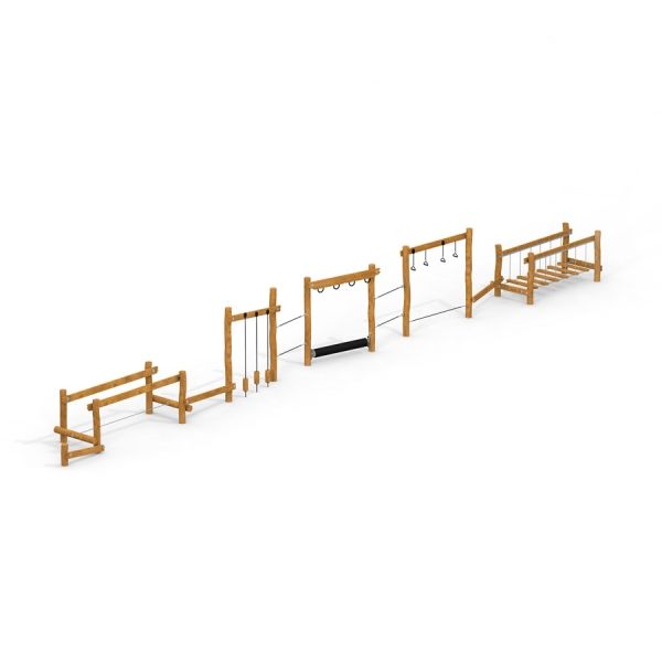 Trim Trail Nature II wooden outdoor playground equipment