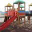 Playground equipment with Rubber Tiles 35 surface.