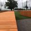Wooden sports structure Multiarena Wooden in an outdoor setting