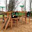 Jungle castle with slide in a playground