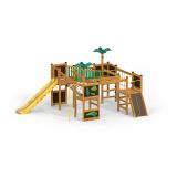 Jungle castle with slide