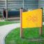 Outdoor play panel with maze design for Find the Way Board.