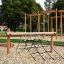 Outdoor playground climbing net from Trim Trail Nature III for kids.