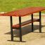 Bordeaux Table in outdoor setting with green grass background