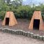 Small Tipi wooden house playground structure.