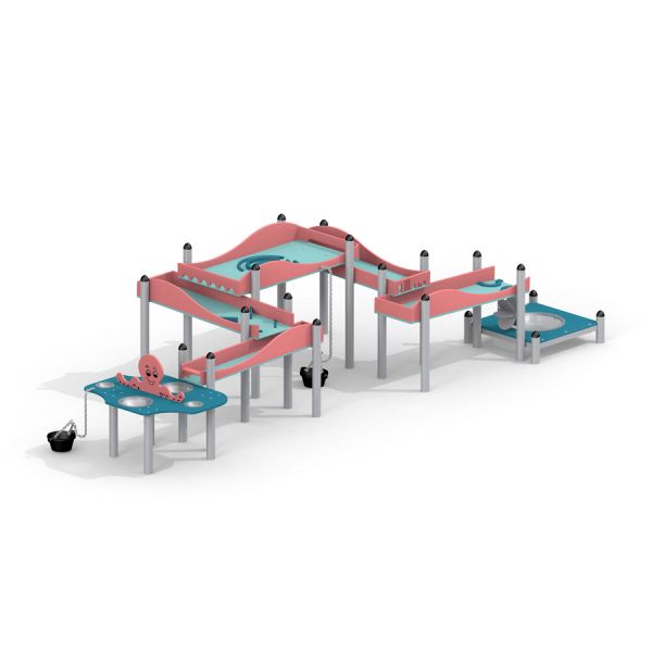 Interactive Stream playground equipment for kids