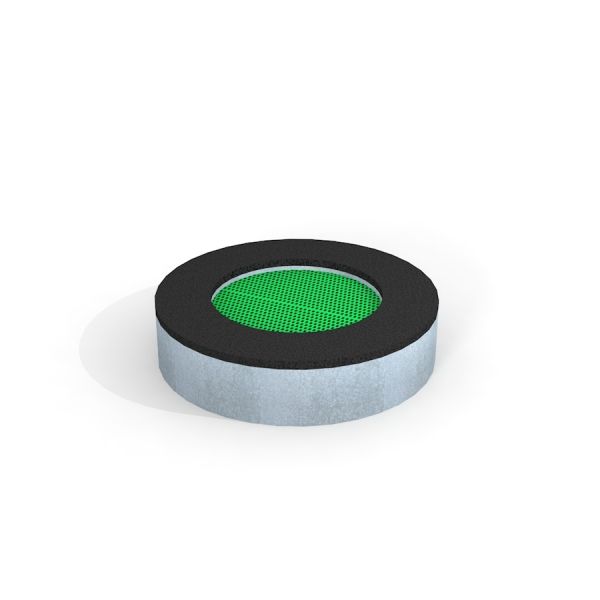 Round trampoline (100 cm) for outdoor use.