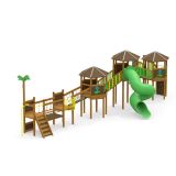 Jungle Village castle with slide